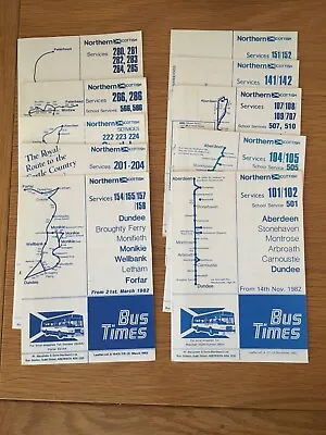 £8.99 • Buy Northern Scottish, Timetable/Check List Leaflets, X17, Dated 1982.