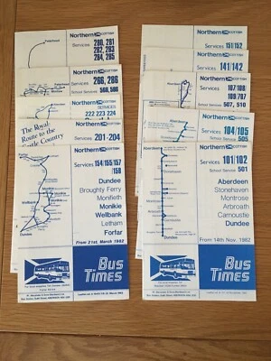 £8.99 • Buy Northern Scottish, Timetable/Check List Leaflets, X17, Dated 1982.