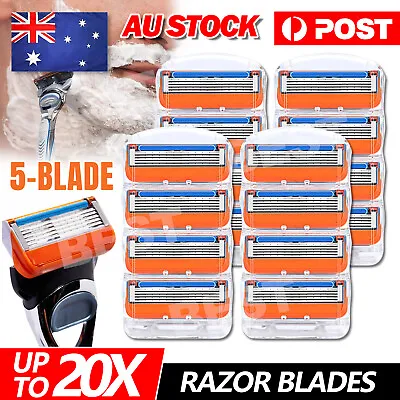 Replacement For Gillette Fusion Razor Shaving 5 Blades Trimmer Refill Cartridges • $5.95