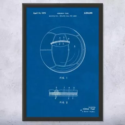 Volleyball Patent Framed Print Gym Decor Volleyball Gifts Sports Art Mom Gifts • $189.95