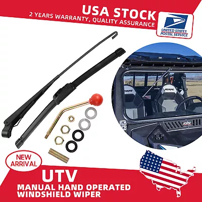 Universal UTV Manual Hand Operated Windshield Window Wiper Rubber Blade 16  • $10.99