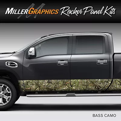 Camo  Bass Camo  Rocker Panel Graphic Decal Wrap Kit Truck SUV - 6 Size Options • $79.99