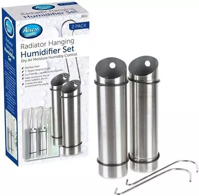 2 X Radiator Hanging Humidifier Set Dry Air Moisture Control Stainless Steel • £9.99