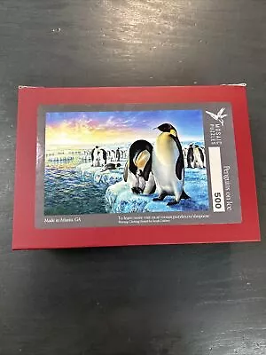 Mosaic Puzzles Penguins On Ice  • $99