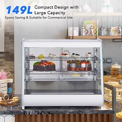 Deli Case 5.3 Cu Ft Refrigerated Display Case Red Meat Bakery Show Case 2 Tier • $799.99