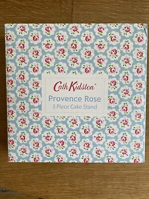 £39.99 • Buy Cath Kidston Provence Rose Cake Plate Stand Floral Afternoon Tea Stand New