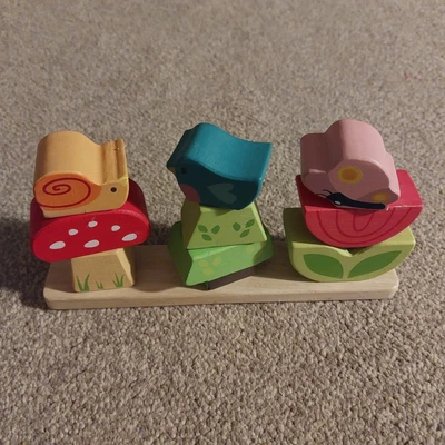 £4.99 • Buy Le Toy Van Stacker Wooden My Stacking Garden Sensory Toy