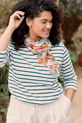 £14.96 • Buy Seasalt Women's - Natural Sailor Top (GOTS) - Regular - Breton Chalk Gouache