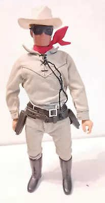 Vintage Gabriel: “The Lone Ranger” 10” Action Figure Doll BLACK MASK  HK C.1973 • $75