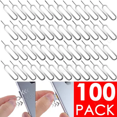 100X Sim Card Removal Tool Tray Eject Needle Pin Key Remover For IPhone Samsung • $6.17