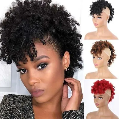 Women High Puff Hair Bun  Short Kinky Curly Afro Mohawk Ponytails • $9.37