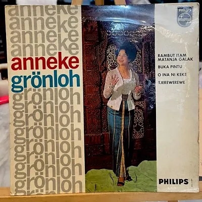 Rare 60s Singapore Anneke Grönloh - Boeroeng Kaka Pop Ep Philips • $90