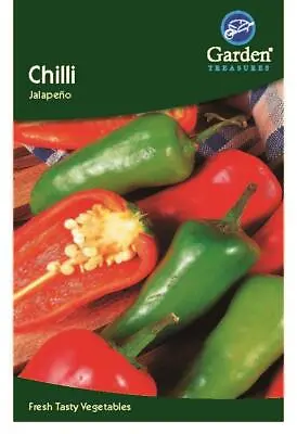 Chilli Jalapeno Seeds Grow Your Own Fruit Vegetables Garden Treasures • £0.99