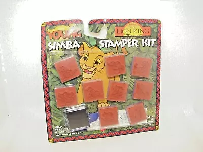 Disney The Lion King Young Simba Stamper Rubber Stamp Kit NEW 9 Stamps & Labels! • $9.99