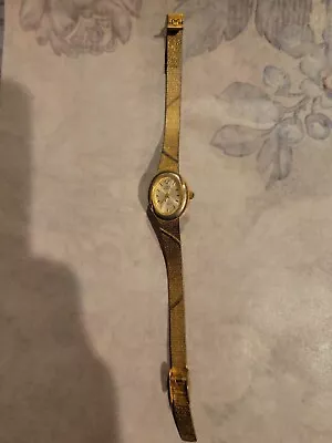 Vintage Sarah Coventry Gold Tone Diamond Accent Watch  • $20