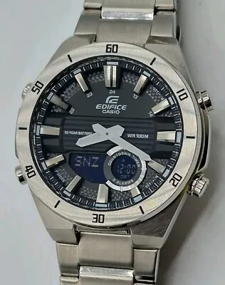 Casio Edifice Men's Watch Analog Digital Stainless Steel Bracelet ERA-110D-1A • £89