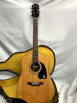 Epiphone PR-100/NA Acoustic Guitar With Case • $150