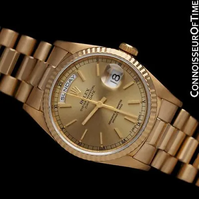 Rolex Mens President Day Date Double Quick-Set 18238 Mens Watch - Serviced • $13995