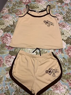 Vintage Disney Minnie Mouse Tennis Shorts Tank Set Adult Medium/Large • $40