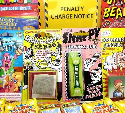 Fun Practical Jokes Funny Pranks Tricks April Fools Snaps Stink Bombs Thunder • £3.45