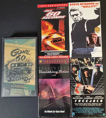 Gone In 60 Seconds Bullitt Freejack Vanishing Point VHS Tapes • $7.50