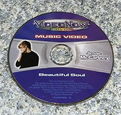 Video Now Color Jesse McCartney Beautiful Soul Music Video PVD Disc PLS READ • $9.99