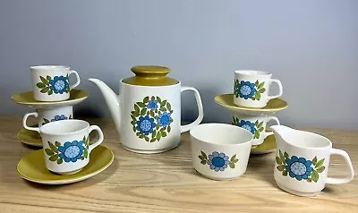 J & G Meakin ‘TOPIC’ Studio Ware. Floral Tea Set Incl.Teapot Vintage/Retro 1970s • £42.99