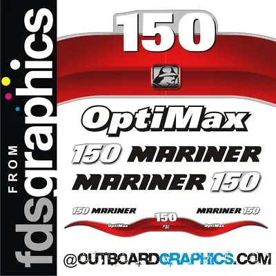 Mariner 150hp Optimax Outboard Decals/sticker Kit • $63.50
