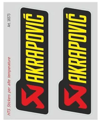 Akrapovic Exhaust Heat Resistant Hts Sticker Stickers  Emblem  Set Of Two • $14.50