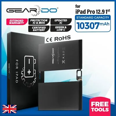Premium Geardo Battery For IPad Pro 12.9 1st Gen Replacement 10307mAh +Tools • £21.72