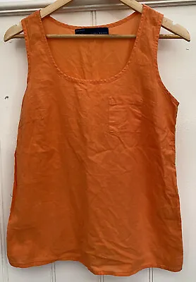 ZARA Size EUR S Soft Orange 100% Cotton Casual Top  DESIGNER DESTASH! • $6