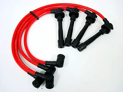 Vms 97-01 Honda Prelude H22a1 H22a4 Vtec Engine 10m Racing Spark Plug Wires Red • $46.88