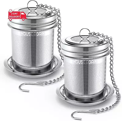 2 Pack Tea Infuser Extra Fine Mesh Tea Infusers For Loose Tea 18/8 Stainless S • $18.33