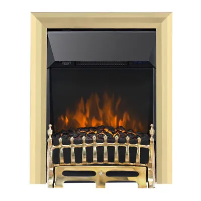 Blenheim LED Electric Inset Fire Brass • £127.26