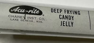 Vintage Acu-Rite Candy Deep Frying Jelly Thermometer Glass • $14.88