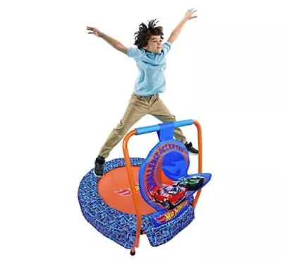 Hot Wheels Mini Trampoline Indoor Kids Trampoline For Toddlers With Handle • $97.39