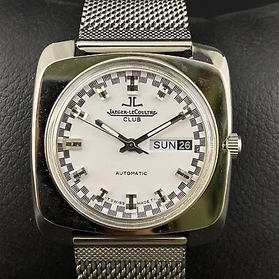 £0.99 • Buy Vintage Jaeger Lecoultre Club Automatic Day Date Men's Wrist Watch