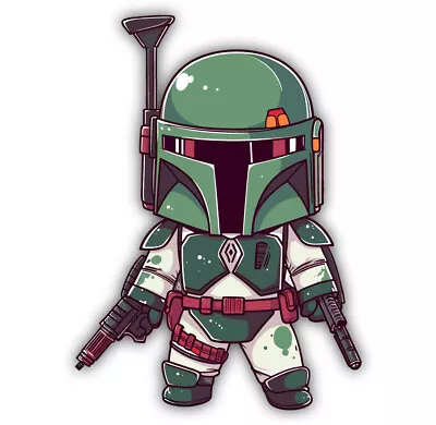 Boba Fett Star Wars Anime Funko Pop Style Vinyl Decal Sticker • $12.99