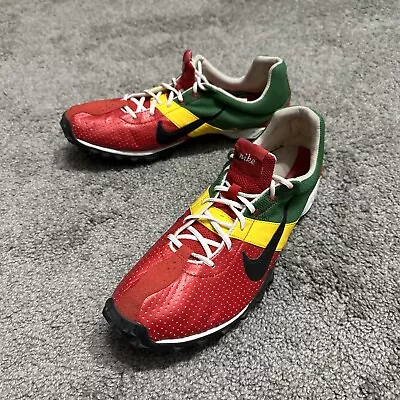 Nike Bowerman Track & Field Track Cleats ‘05 Raggae Rasta Men 12.5 Vtg No Spikes • $49.99