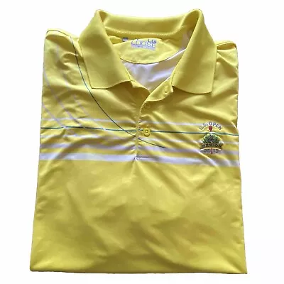 Under Armour 2013 US Open Merion Golf Club Polo Shirt Mens Large Bright Yellow • $18.44