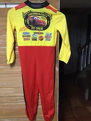 Disney Cars Lightning McQueen Pit Crew Halloween Costume Size 4/5 • $17.99