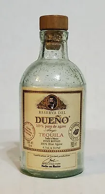 Reserva Del Dueno Anejo 50ml Mini Tequila - Empty Bottle  • $17.25