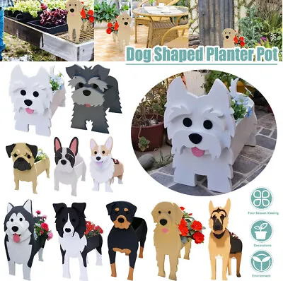 Cute Dog Planter Plant Pot Animal Flower Planter Pot For Garden Decorations • £15.41