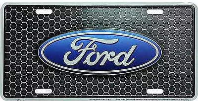 Ford Racing License Plate Tag Id Lisence Logo Emblem Truck Built Tough Pickup Gt • $15.59