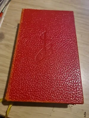 Vintage Holy Bible Reader's Edition The Jerusalem Bible Red Cover Maybe Leather  • £12