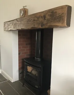 Wooden Mantle Mantel Fire Surround Floating Shelf Beam Lintel Timber 7  X 3    • £112.64