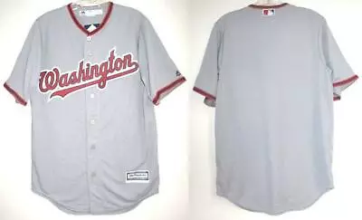 $29.99 • Buy Majestic Washington Nationals Cool Base Gray Team Jersey Small