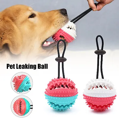 £7.53 • Buy Dog Puppy Toys Teeth Clean Interactive Puzzle Ball For Tooth Teething Pet Safe