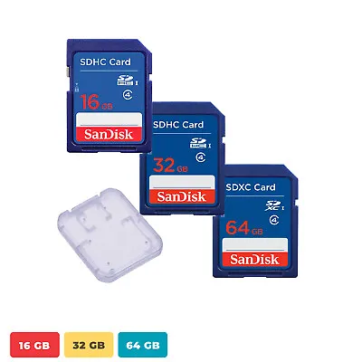 SanDisk 16GB 32GB 64GB SDHC SDXC Class4 SD Flash Memory Card Camera SDSDB By Lot • $8.50