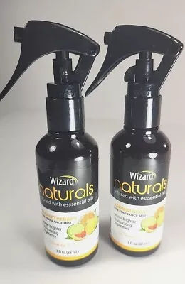 Wizard Naturals Essential Oil  AROMATHERAPY Fragrance Mist (2) SUNNY CITRUS NEW! • $12.49